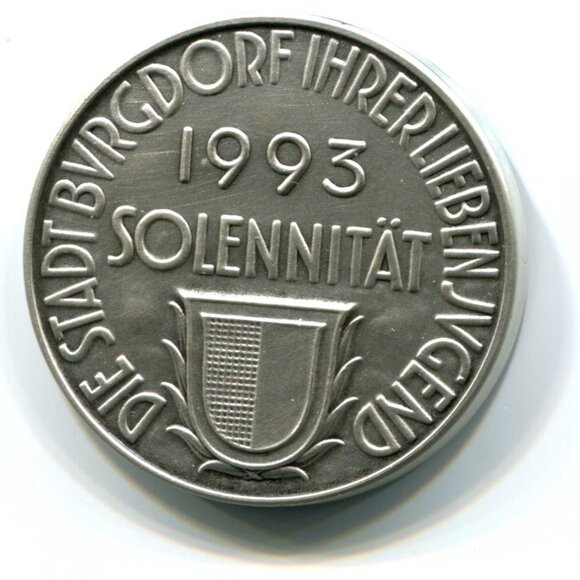 1993 Switzerland Stadt Burgdorf Solennitat Medal (b652-3) - Picture 1 of 2